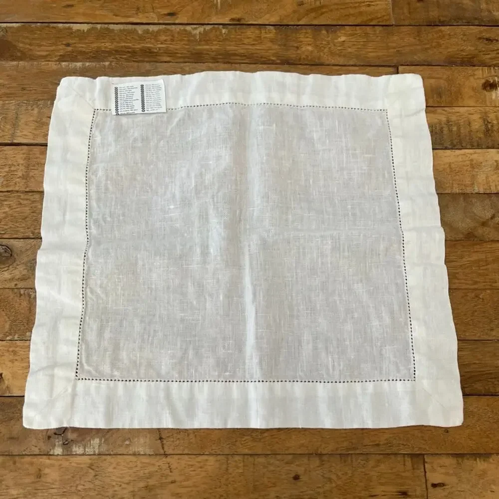 IKEA Gullmaj Ivory Cloth Napkins 14 X 15 Linen Cotton Blend